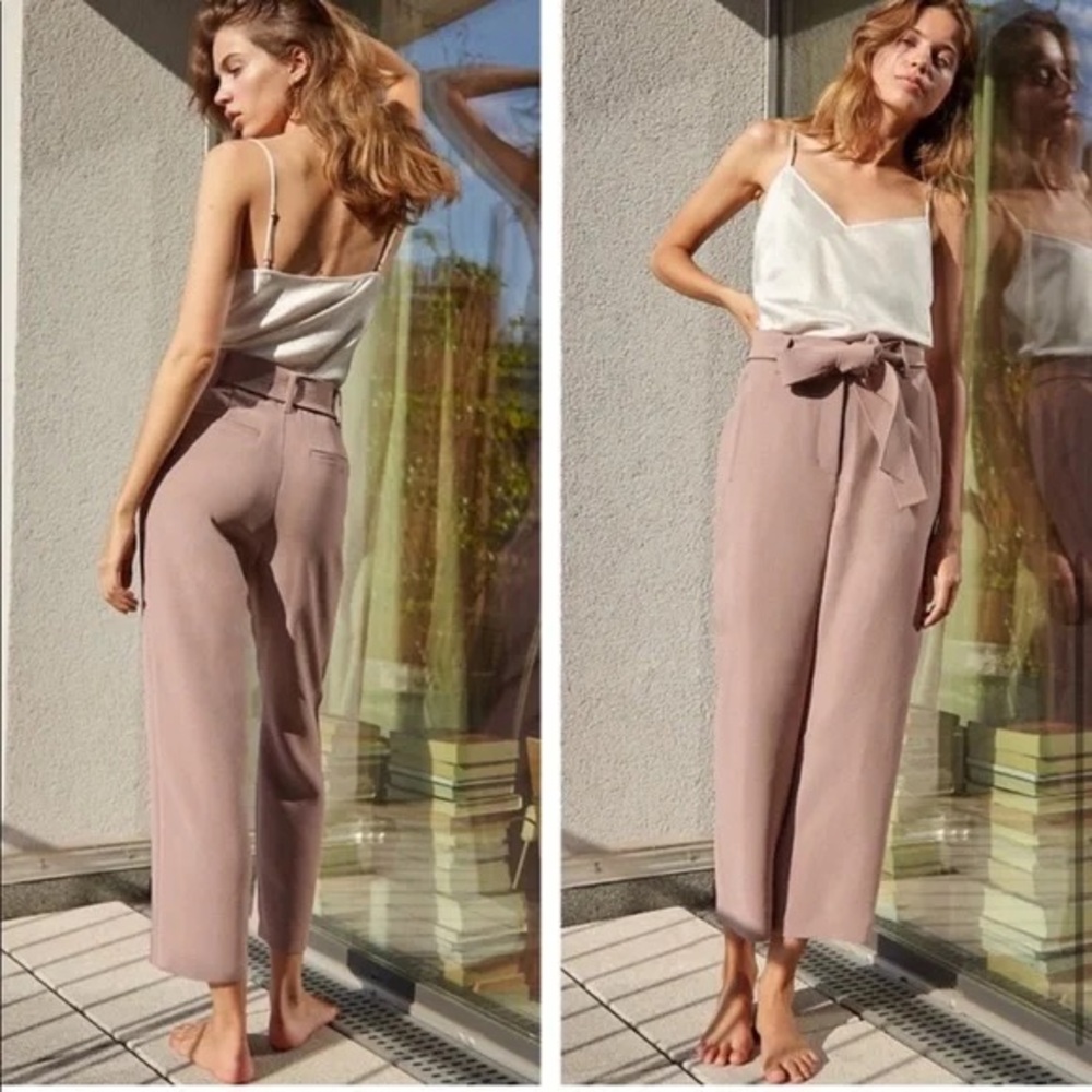 Wilfred Tie-Front Pant - 00 Dusty Mauve
